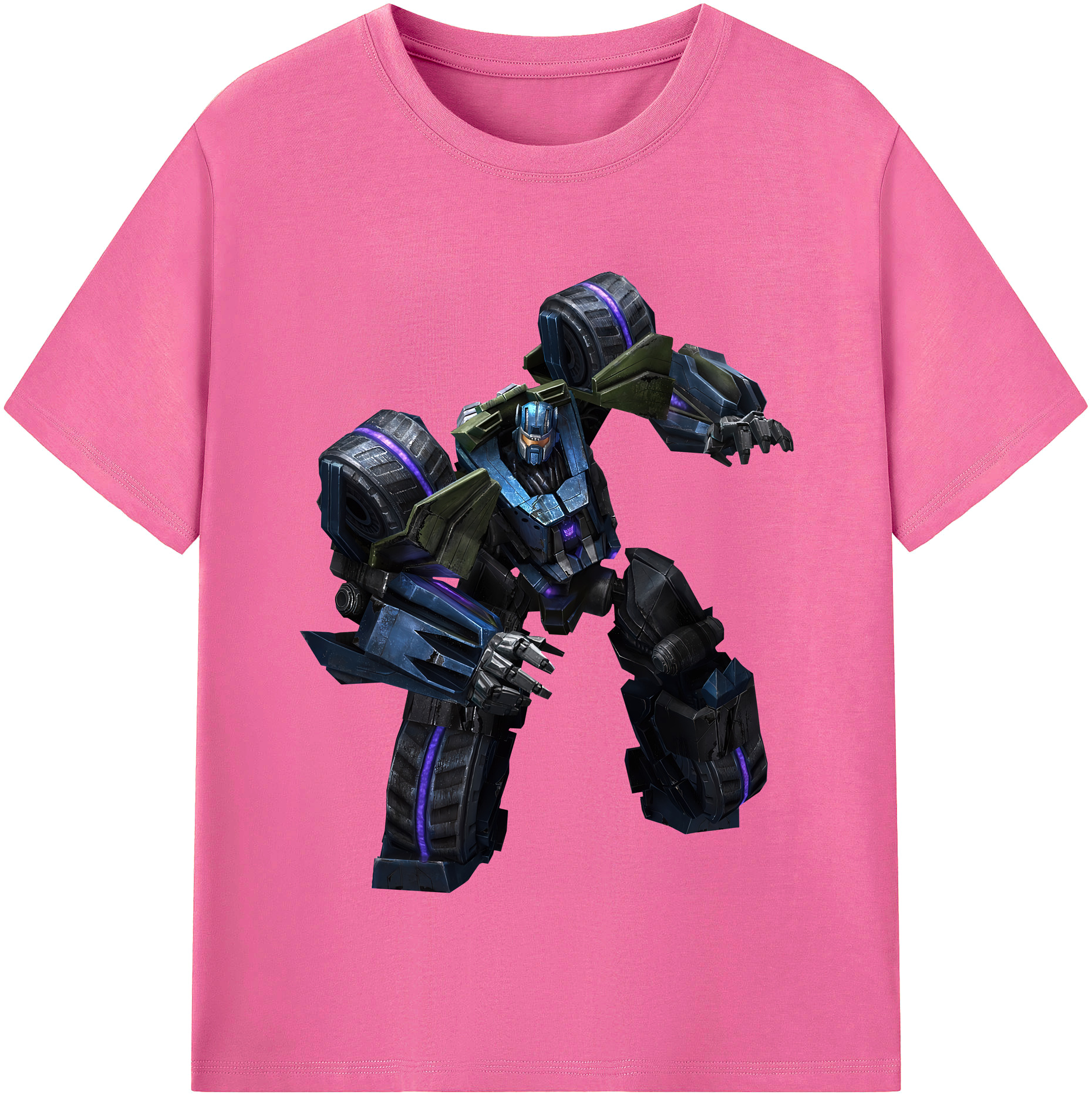 （画像用） Transformers トランスフォーマー レディースカジュアルプリントTシャツ（綿100％）